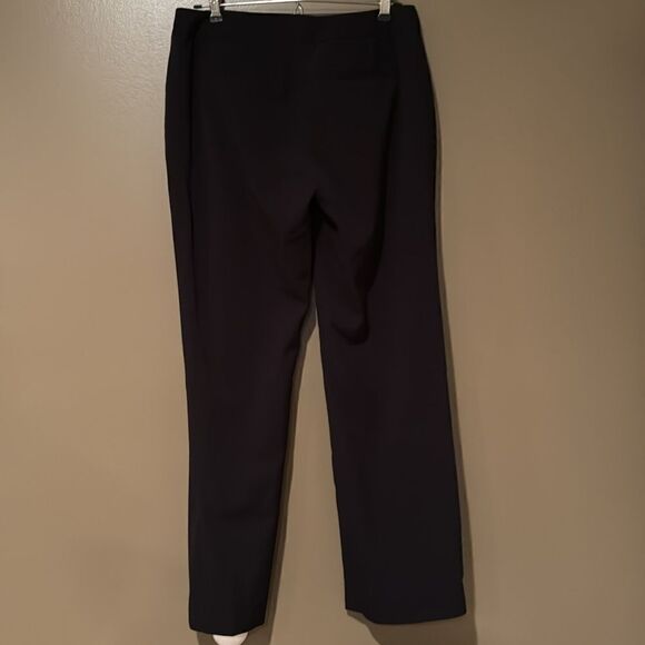 Tahari Black Cropped Pants Size O Slacks Sleek Look - Picture 3 of 7